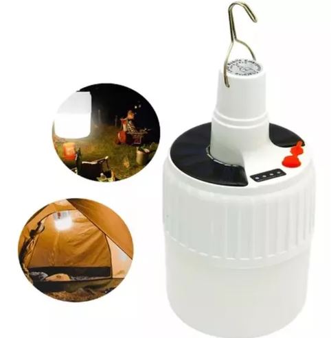 Bombilla LED solar remota, linterna.